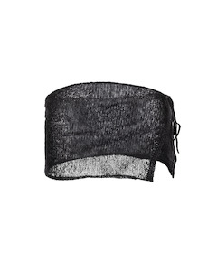 YUNA MOHAIR KNIT SARONG BLACK