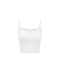 Womens All: POINTELLE TANK DOVE