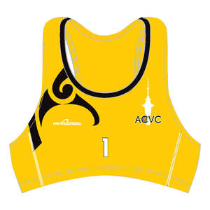 Acvc Volleyball: ACVC LIBERO BEACH CROP TOP - LYCRA
