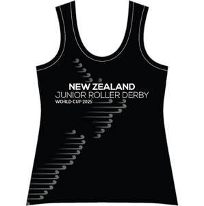 NZ JUNIOR ROLLER DERBY REVERSIBLE SINGLETS