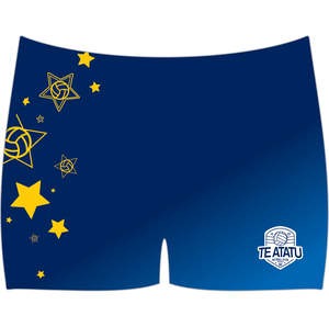 TE ATATU NETBALL SPANDEX SHORTS