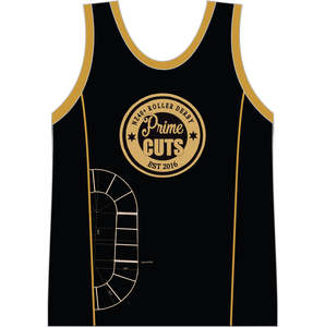 PRIME CUTS ROLLER DERBY MENS SINGLET