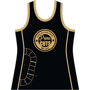 PRIME CUTS ROLLER DERBY WOMENS NEW SINGLET