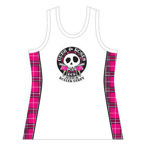 All: GUNS & ROSES WHITE TEAM SINGLET