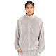 VELOUR TRACK JACKET Silver