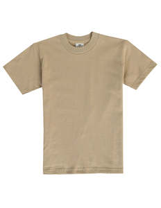 Pro Club Youth Short Sleeve Crew Neck Tee Khaki