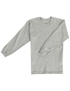 Pro Club: Pro Club Youth Long Sleeve Crew Neck Tee Grey