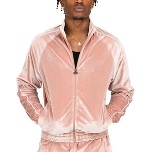 Pro Club: Pro Club VELOUR TRACK JACKET Pink