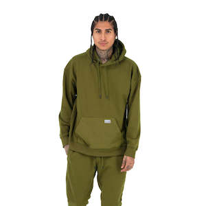 Pro Club Men's Heavyweight French Terry Hooded Pullover Sweatshirt Olive