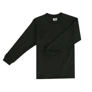 Pro Club Youth Long Sleeve Crew Neck Tee BLACK