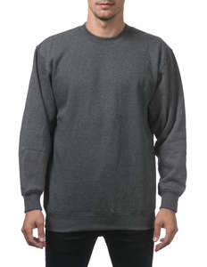 Pro Club: PRO CLUB Heavyweight Crew Neck Fleece Pullover Sweater (13oz) – CHARCOLE