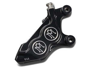 Left Hand Front 4 Piston Caliper - Black Contrast Cut. Fits Softail 2015up, V-Ro&hellip;