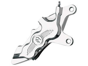 Right Hand Front 6 Piston Caliper - Chrome. Fits Softail 2000-2014, Dyna 2000-20&hellip;