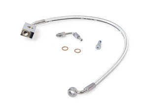 +2in. Length Lower Front Brake Line - Sterling Chromite. Fits Softail 2018up - M&hellip;
