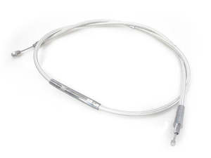 65in. Clutch Cable - Sterling Chromite. Fits 5Spd Big Twin 1987-2006 - Magnum Shielding
