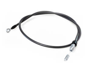 Cables Hydraulic Lines: 56in. Quick Connect Upper Clutch Cable - Black Pearl. Fits Softail 2018-2024 & Most Touring 2021-2024 - Magnum Shielding