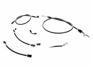 Cables Hyd Lines Black: Black Pearl Cable Kit. Suits 12in. Ape Hangers on Breakout 2018-2024 - Magnum Shielding