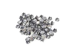 General Workshop Hardware: 3/8in. (10mm) Hole Plugs – Chrome. Pack of 100.