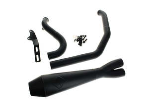 2-into-1 4.5in. Big Bore Exhaust - Black. Fits Softail 2018up Non-240 Rear Tyre &hellip;