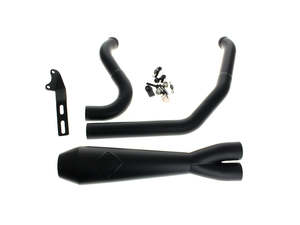 2-into-1 LaneSplitter Exhaust - Black. Fits Softail 2018up Non-240 Rear Tyre Mod&hellip;