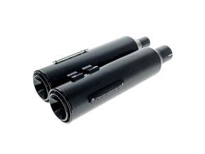 4-1/2in. HP45 Slip-On Short Race Inspired Mufflers - Black with Black End Caps. &hellip;