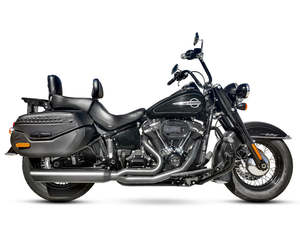 Fat Cat 2-into-1 Exhaust with Straight Muffler - Black. Fits Softail Heritage & &hellip;