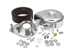 Fuel Air Systems: S&S Teardrop Air Cleaner Kit For S&S Super E & G Carburetors. Fits Twin Cam 1999-2006. - S&S