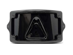 Curved Number Plate Frame with Elypse Run/Turn/Brake Lights - Black. - Kodlin