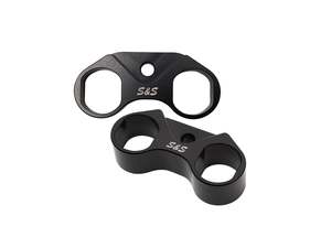 Lifter Cuffs - Black. Fits Sportster 2006-2021 - S&S