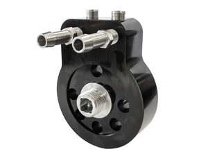 Oil Cooler Adaptor with By-pass. Fits Air Cooled Milwaukee-Eight 2018up - Jagg Oil Coolers