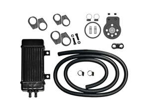 10-Row Vertical Wideline Oil Cooler Kit. Fits Softail 2018up - Jagg Oil Coolers
