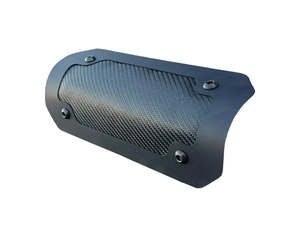 Exhaust Heatshields: 8in. Universal Flexible Exhaust Heatshield - Double Black Onyx. - Design Engineering Inc