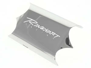 H/Shield Cvr; FLH'09up Slimline Chr - Rinehart Exhaust