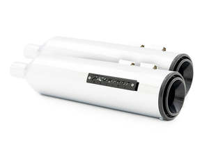4-1/2in. HP45 Slip-On Short Race Inspired Mufflers - Chrome with Black End Caps.&hellip;