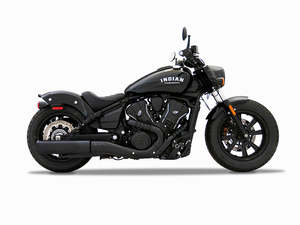 4.5in. DBX45 Slip-On Muffler - Black with Black End Cap. Fits Indian Scout 2025u&hellip;