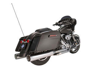 4-1/2in. Mk45 Slip-On Mufflers - Chrome with Chrome Tracer End Caps. Fits Tourin&hellip;
