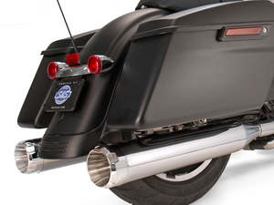 4-1/2in. Mk45 Slip-On Mufflers - Chrome with Chrome Thruster End Caps. Fits Tour&hellip;