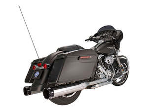 4-1/2in. Mk45 Slip-On Mufflers - Chrome with Black Tracer End Caps. Fits Touring&hellip;