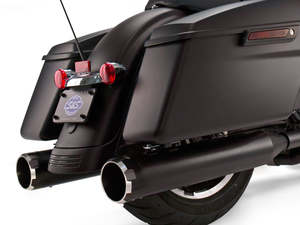 4-1/2in. Mk45 Slip-On Mufflers - Black with Black Thruster End Caps. Fits Tourin&hellip;