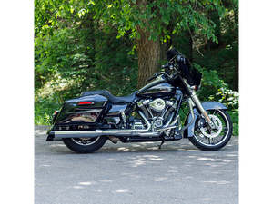 4-1/2in. Mk45 Slash Cut Slip-On Mufflers - Chrome with Black Cutlass End Caps. F&hellip;