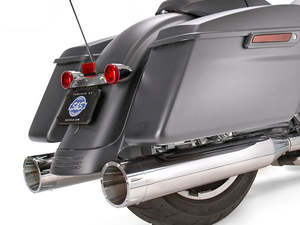 4-1/2in. Mk45 Slip-On Mufflers - Chrome with Chrome Tracer End Caps. Fits Tourin&hellip;