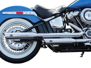 3-1/2in. Slash Cut Slip-On Mufflers - Chrome. Fits Heritage Classic 2018-2024 & &hellip;