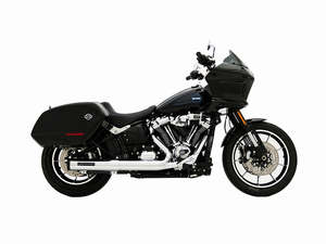 4in. HP40 Slip-On Muffler - Chrome with Black End Cap. Fits Softail Street Bob, &hellip;