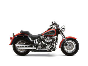 Slash Cut Mufflers - Chrome. Suits Softail Standard and Heritage Classic 2000-20&hellip;