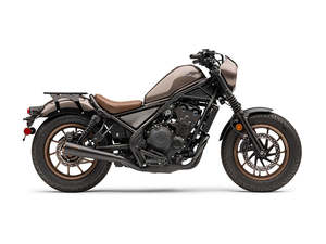 Mufflers Honda: Slip-On Muffler - Black with Bronze Tip. Fits Honda CMX / Rebel 500cc 2017up - Cobra Exhaust