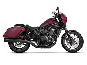 Mufflers Honda: Hi-Output Slip-On Muffler - Black. Fits Honda CMX / Rebel 1100T 2023up - Vance And Hines