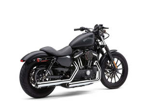 3in. RPT Slip On Mufflers - Chrome with Black Tips. Fits Sportster 2014-2021 - Cobra Exhaust