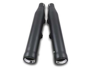 3in. Neighbor Hater Slip-On Mufflers - Black. Fits Sportster 2014-2021 - Cobra Exhaust