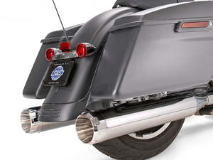 4-1/2in. Mk45 Slip-On Mufflers - Chrome with Chrome Thruster End Caps. Fits Tour&hellip;