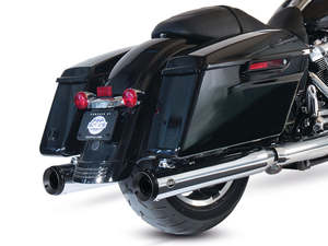 4in. Grand National Slip-On Mufflers - Chrome with Black End Caps. Fits Touring &hellip;